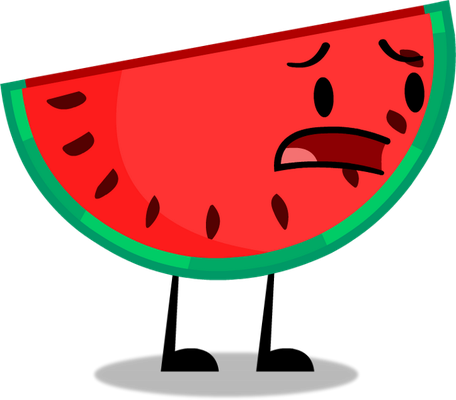 pastèque - fruit - alimentation - smiley émoticône émoji cartoon clipart illustration - artémotic
