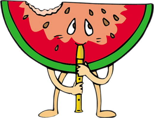 pastèque - fruit - alimentation - smiley émoticône émoji cartoon clipart illustration - artémotic