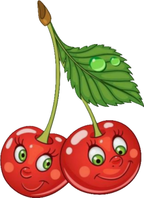 cerise - fruit - alimentation - smiley émoticône émoji cartoon clipart illustration - artémotic