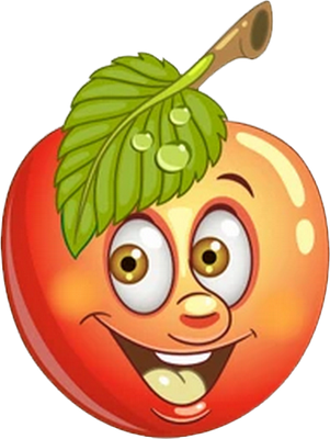 abricot - fruit - alimentation - smiley émoticône émoji cartoon clipart illustration - artémotic