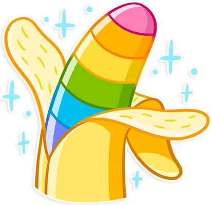 banane - fruit - alimentation - smiley émoticône émoji cartoon clipart illustration - artémotic