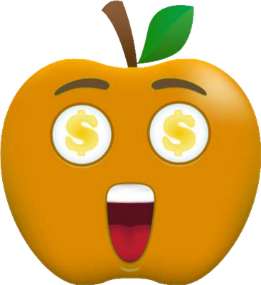 pomme - fruit - alimentation - smiley émoticône émoji cartoon clipart illustration - artémotic