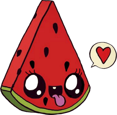 pastèque - fruit - alimentation - smiley émoticône émoji cartoon clipart illustration - artémotic
