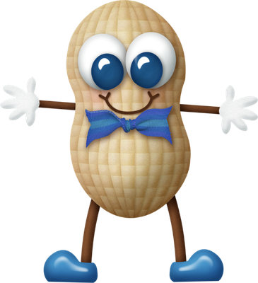 cacahuète - fruit - alimentation - smiley émoticône émoji cartoon clipart illustration - artémotic