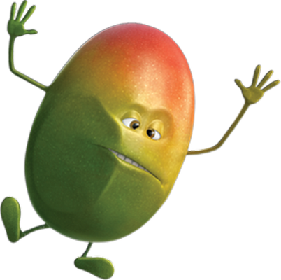 mangue - fruit - alimentation - smiley émoticône émoji cartoon clipart illustration - artémotic