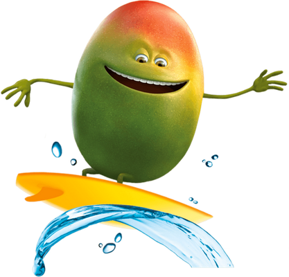 mangue - fruit - alimentation - smiley émoticône émoji cartoon clipart illustration - artémotic