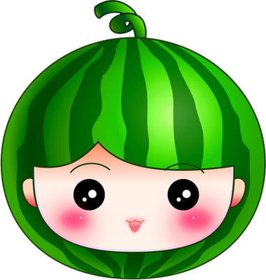 pastèque - fruit - alimentation - smiley émoticône émoji cartoon clipart illustration - artémotic