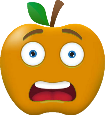 pomme - fruit - alimentation - smiley émoticône émoji cartoon clipart illustration - artémotic