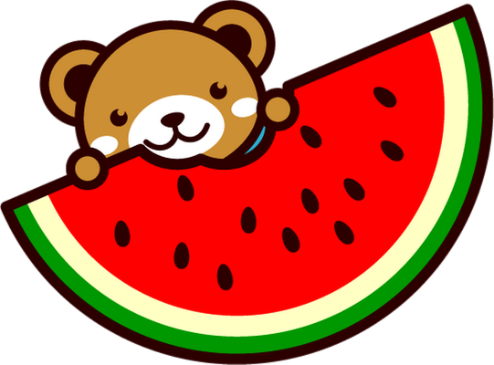 pastèque - fruit - alimentation - smiley émoticône émoji cartoon clipart illustration - artémotic