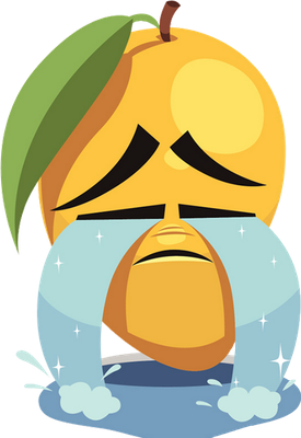 mangue - fruit - alimentation - smiley émoticône émoji cartoon clipart illustration - artémotic