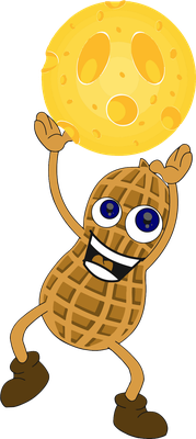 cacahuète - fruit - alimentation - smiley émoticône émoji cartoon clipart illustration - artémotic