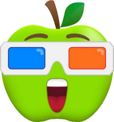 pomme - fruit - alimentation - smiley émoticône émoji cartoon clipart illustration - artémotic