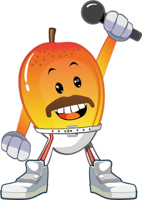 mangue - fruit - alimentation - smiley émoticône émoji cartoon clipart illustration - artémotic