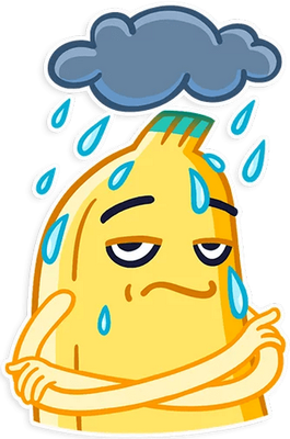 banane - fruit - alimentation - smiley émoticône émoji cartoon clipart illustration - artémotic