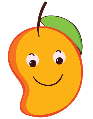mangue - fruit - alimentation - smiley émoticône émoji cartoon clipart illustration - artémotic