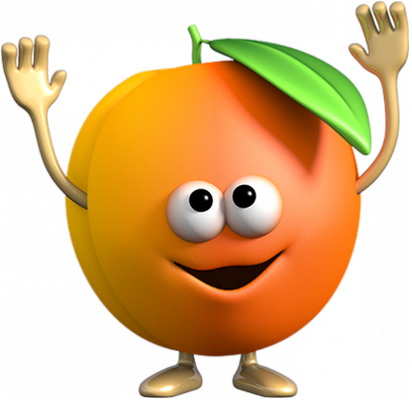 abricot - fruit - alimentation - smiley émoticône émoji cartoon clipart illustration - artémotic