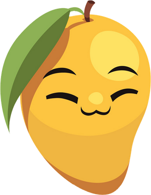 mangue - fruit - alimentation - smiley émoticône émoji cartoon clipart illustration - artémotic