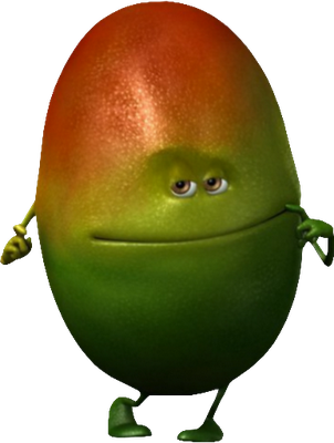 mangue - fruit - alimentation - smiley émoticône émoji cartoon clipart illustration - artémotic