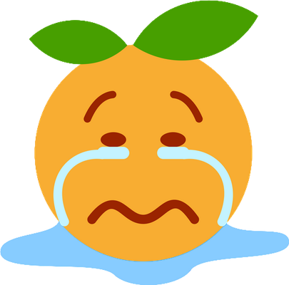 orange - fruit - alimentation - smiley émoticône émoji cartoon clipart illustration - artémotic