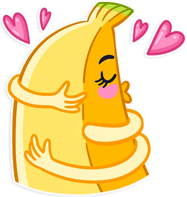 banane - fruit - alimentation - smiley émoticône émoji cartoon clipart illustration - artémotic