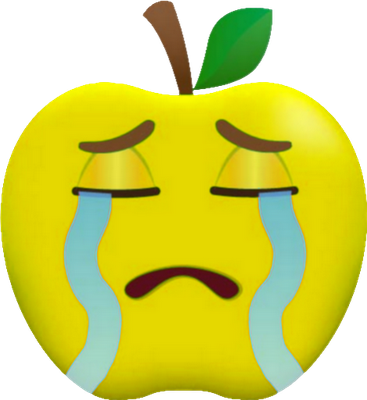 pomme - fruit - alimentation - smiley émoticône émoji cartoon clipart illustration - artémotic
