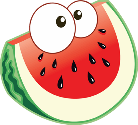 pastèque - fruit - alimentation - smiley émoticône émoji cartoon clipart illustration - artémotic