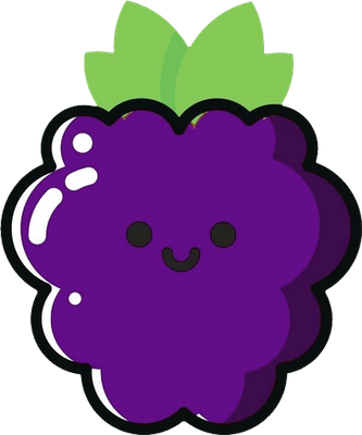 mûre - fruit - alimentation - smiley émoticône émoji cartoon clipart illustration - artémotic
