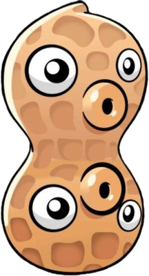 cacahuète - fruit - alimentation - smiley émoticône émoji cartoon clipart illustration - artémotic