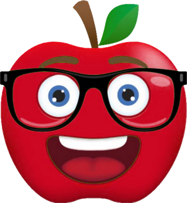 pomme - fruit - alimentation - smiley émoticône émoji cartoon clipart illustration - artémotic