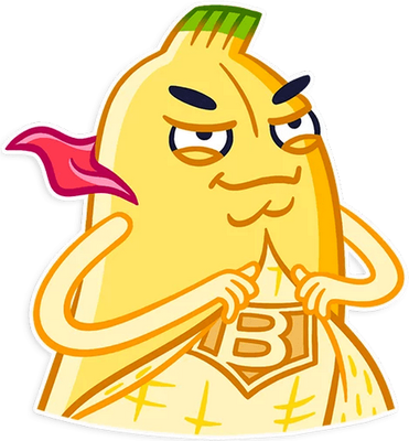 banane - fruit - alimentation - smiley émoticône émoji cartoon clipart illustration - artémotic