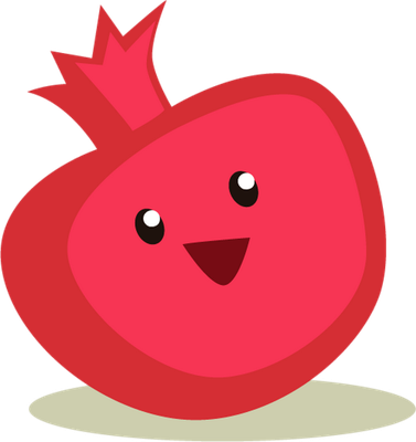 grenade - fruit - alimentation - smiley émoticône émoji cartoon clipart illustration - artémotic