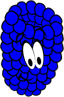 mûre - fruit - alimentation - smiley émoticône émoji cartoon clipart illustration - artémotic