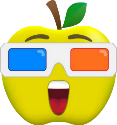 pomme - fruit - alimentation - smiley émoticône émoji cartoon clipart illustration - artémotic