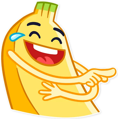 banane - fruit - alimentation - smiley émoticône émoji cartoon clipart illustration - artémotic