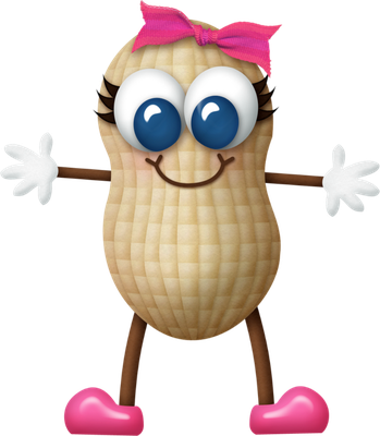 cacahuète - fruit - alimentation - smiley émoticône émoji cartoon clipart illustration - artémotic