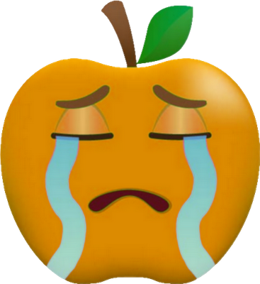 pomme - fruit - alimentation - smiley émoticône émoji cartoon clipart illustration - artémotic
