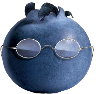 myrtille - fruit - alimentation - smiley émoticône émoji cartoon clipart illustration - artémotic