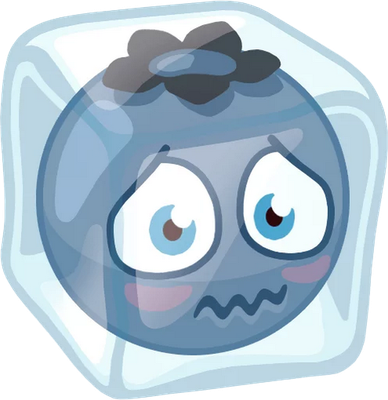 myrtille - fruit - alimentation - smiley émoticône émoji cartoon clipart illustration - artémotic