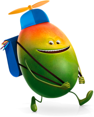 mangue - fruit - alimentation - smiley émoticône émoji cartoon clipart illustration - artémotic
