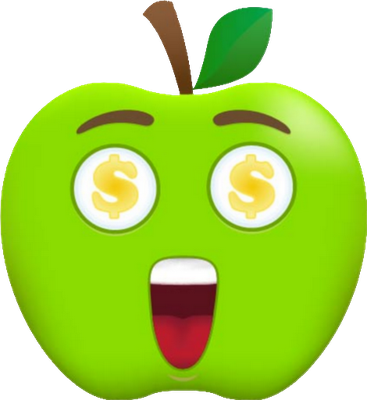 pomme - fruit - alimentation - smiley émoticône émoji cartoon clipart illustration - artémotic