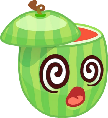 pastèque - fruit - alimentation - smiley émoticône émoji cartoon clipart illustration - artémotic