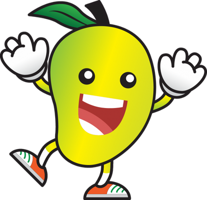 mangue - fruit - alimentation - smiley émoticône émoji cartoon clipart illustration - artémotic