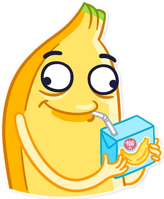 banane - fruit - alimentation - smiley émoticône émoji cartoon clipart illustration - artémotic