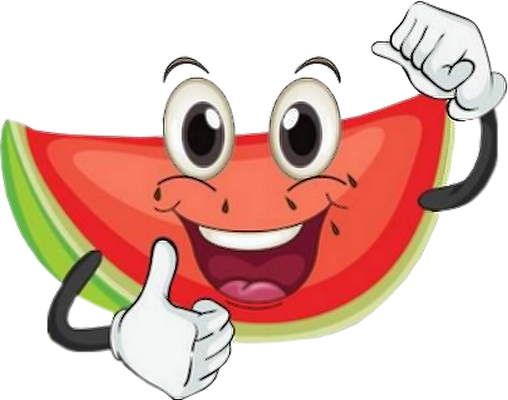 pastèque - fruit - alimentation - smiley émoticône émoji cartoon clipart illustration - artémotic