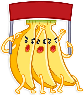 banane - fruit - alimentation - smiley émoticône émoji cartoon clipart illustration - artémotic