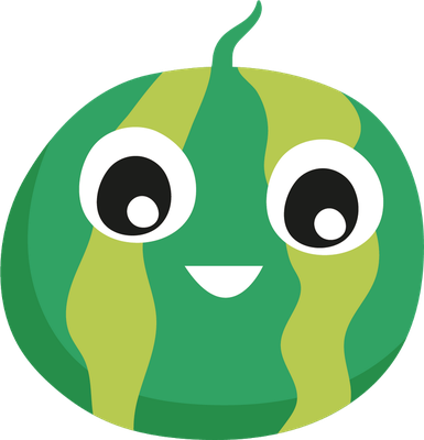 pastèque - fruit - alimentation - smiley émoticône émoji cartoon clipart illustration - artémotic
