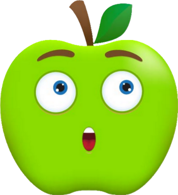 pomme - fruit - alimentation - smiley émoticône émoji cartoon clipart illustration - artémotic
