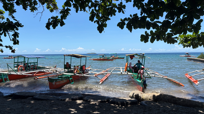 Mit dem Boot nach Mantigue Island