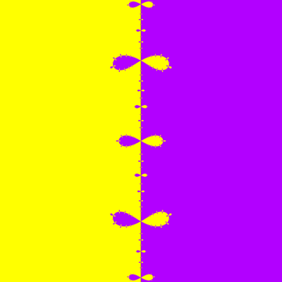 Basins of Attraction z^2-1=0, Euler-Chebyshev-Verfahren, m=1