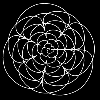Spirale m=3.5, q=100, p=-10